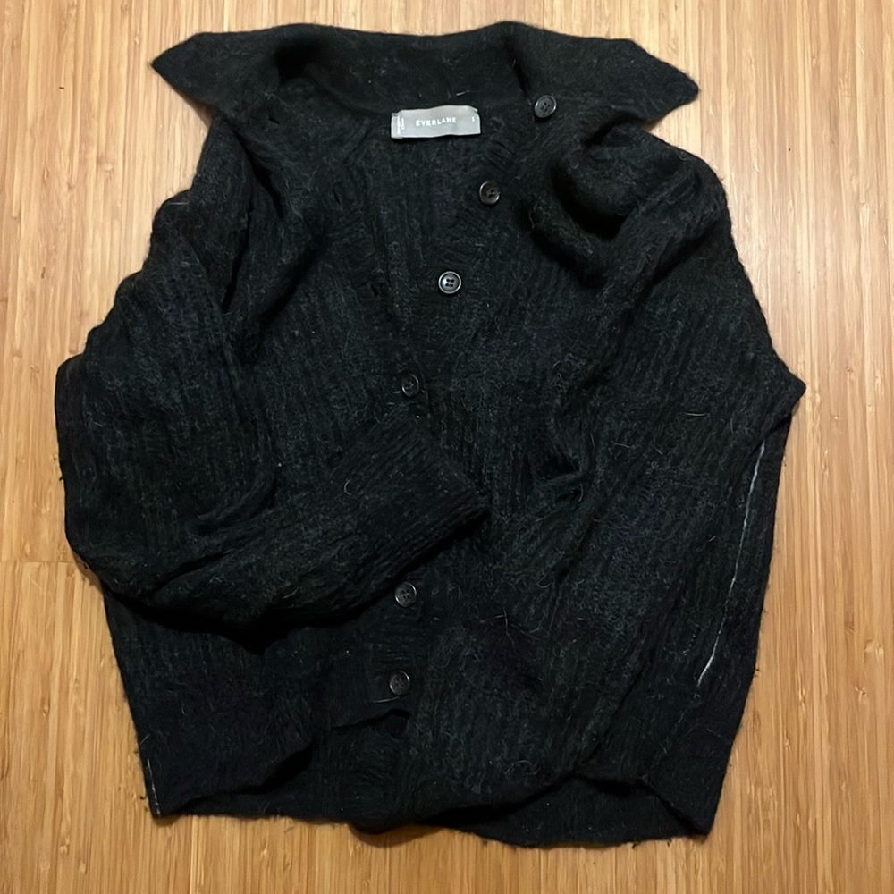 Everlane Black Cowl Neck Sweater